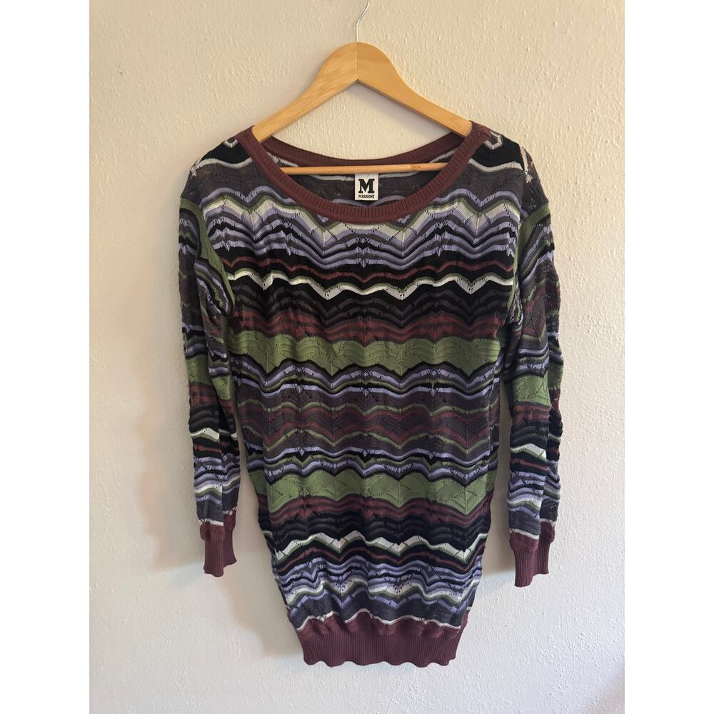 Missoni horizontal zig zag sweater